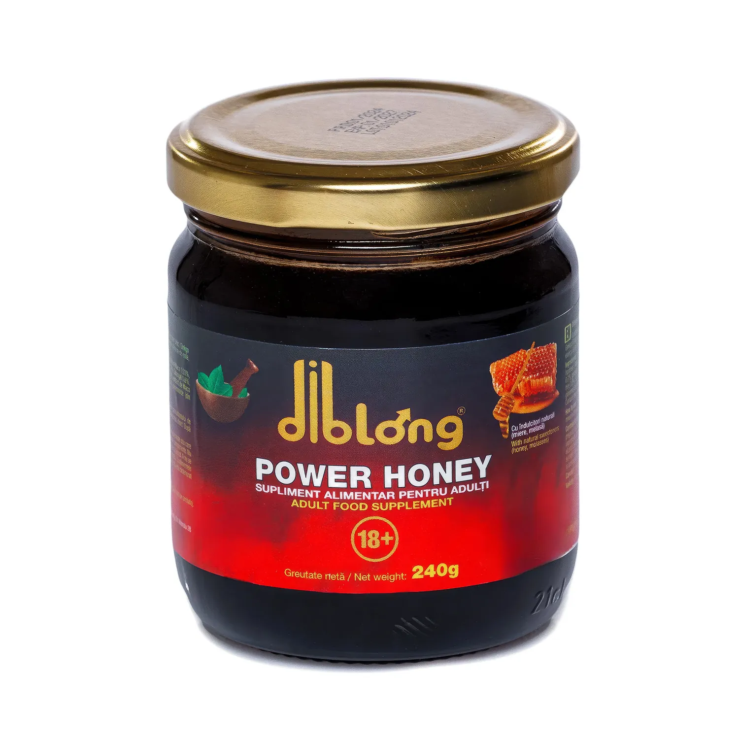 Diblong Power Honey, borcan de 240 g